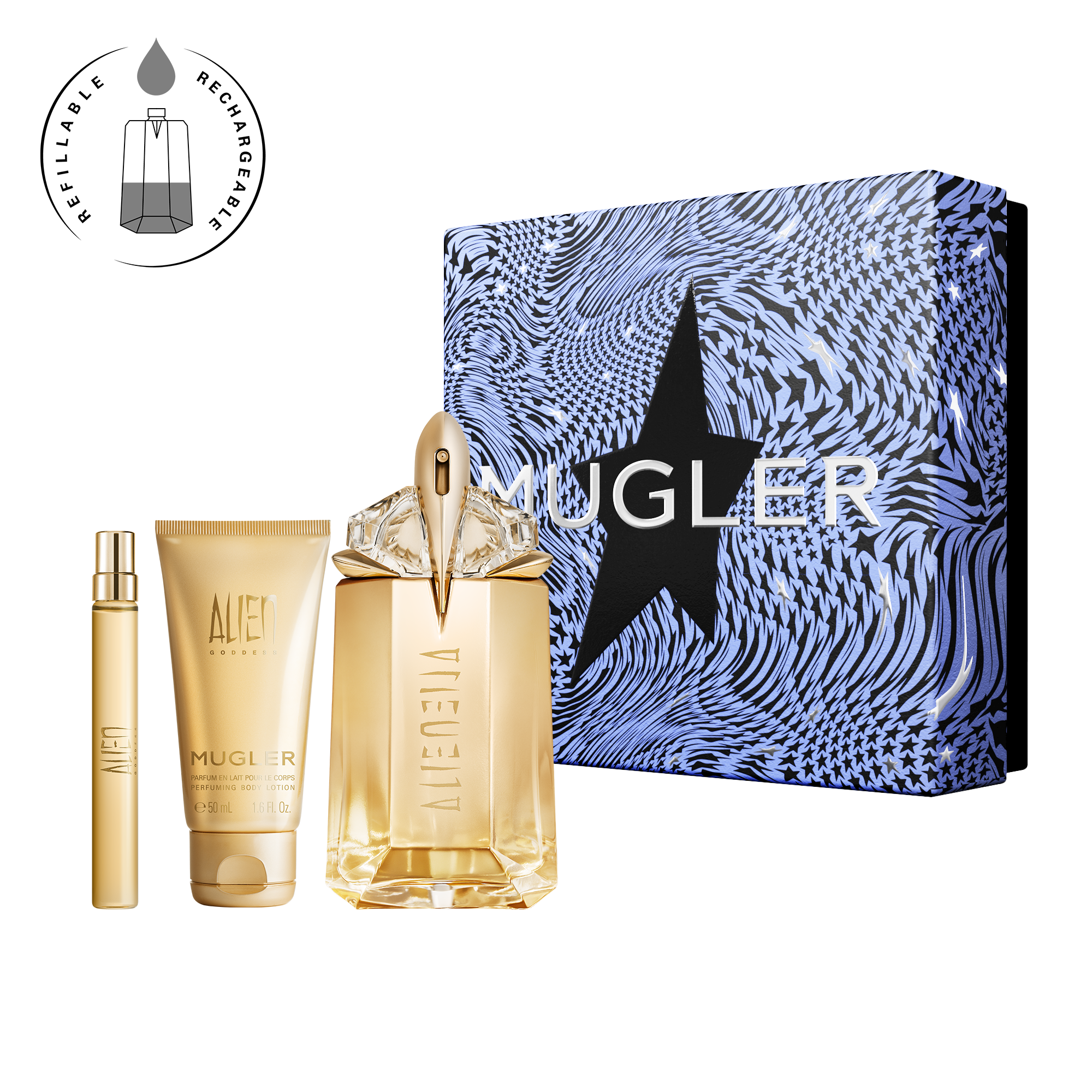 Get your Alien Goddess Eau De Parfum Duo with 10 ml & Body Lotion