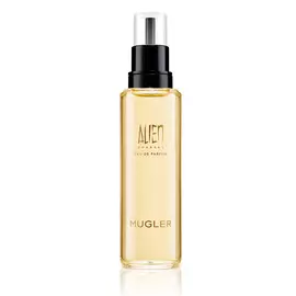 Alien Goddess perfume refill bottle with black pump on a white background
