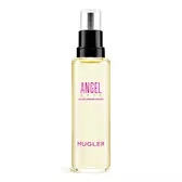 Angel Nova Mugler eau de parfum refill bottle with black pump on a light gray background​