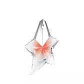 Mugler Angel Blush star perfume bottle on a light gray background.